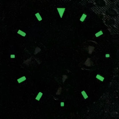 29.5mm VK63 S Logo Dial 3 eyes Green Luminous Fit VK63 Movement Dial Watch