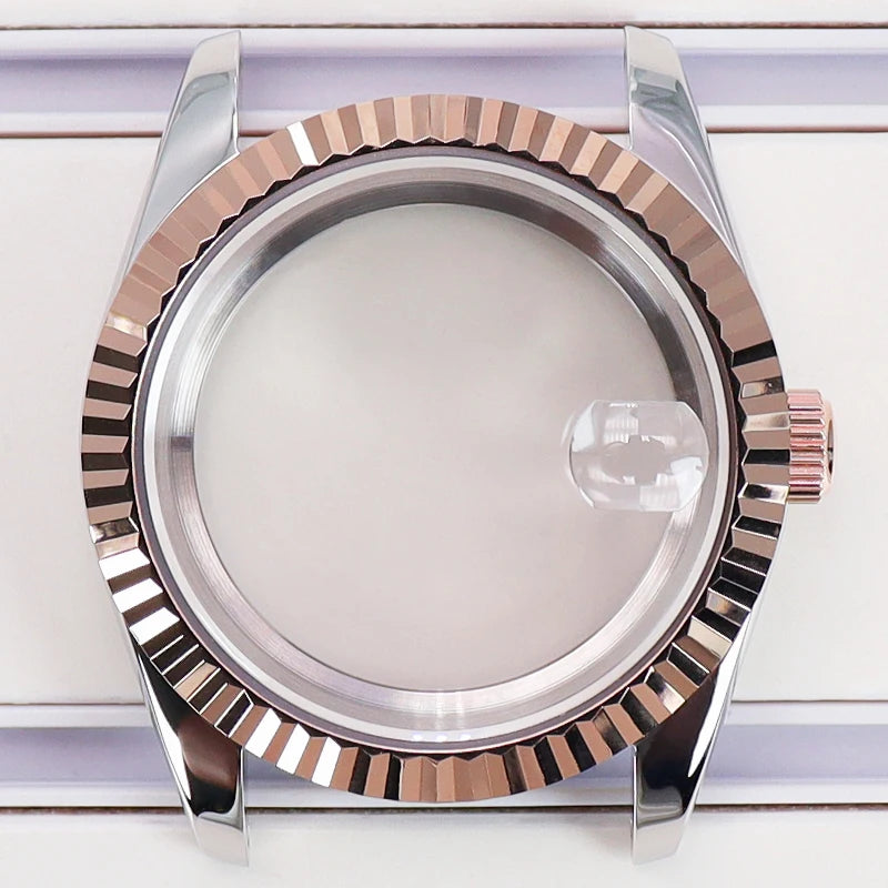 36/39mm Watch Cases Set Sapphire Glass For NH35 NH36 NH34 NH70 8215 Datejust