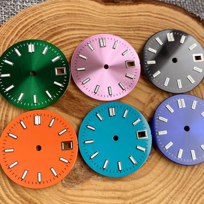 29mm Multicolor Watch Sunburst Dial Suitable For Date just NH35 NH35 NH36