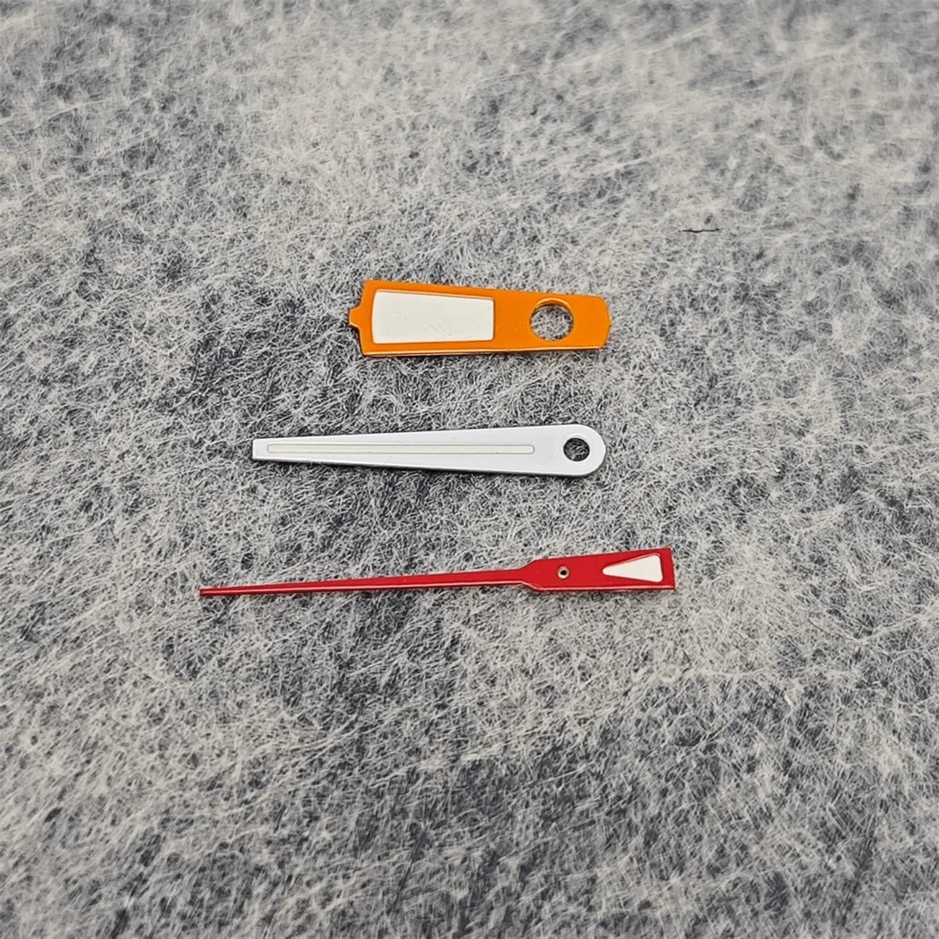 Orange White Red with Green Luminous Watch Hands for NH35/NH36/4R36/7S