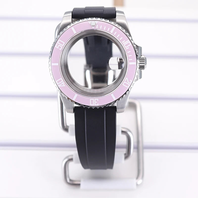 40mm Watch Case For 4R NH35 NH36 NH34/38 NH70 8215 Eta2824 PT5000 Sapphire Glass