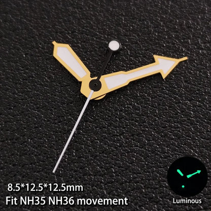 Modified Multicolor Watch Hands For NH35 NH36 Movement with Luminous