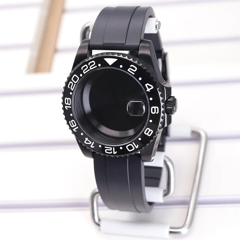 40mm Watch Case Sapphire For SUB NH35 NH36 NH34 GMT NH38 GMT Miyota 8215 Eta2824