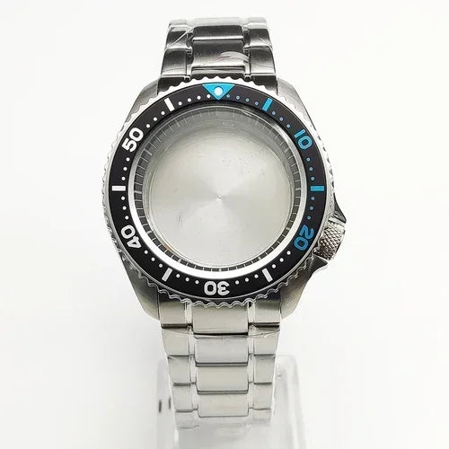 42mm Watch Case+ Strap Set SKX007 Case with Chapter Ring Sapphire for NH35 NH36