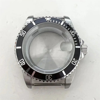 40MM Stainless Watch Case Aluminum Bezel Sapphire for 8215/8200/8205/2813/3804