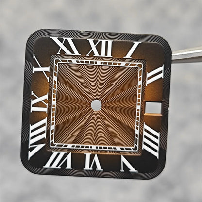 38mm 316L Stainless Steel Square Watch  Case Set for NH36 4R36 Movement