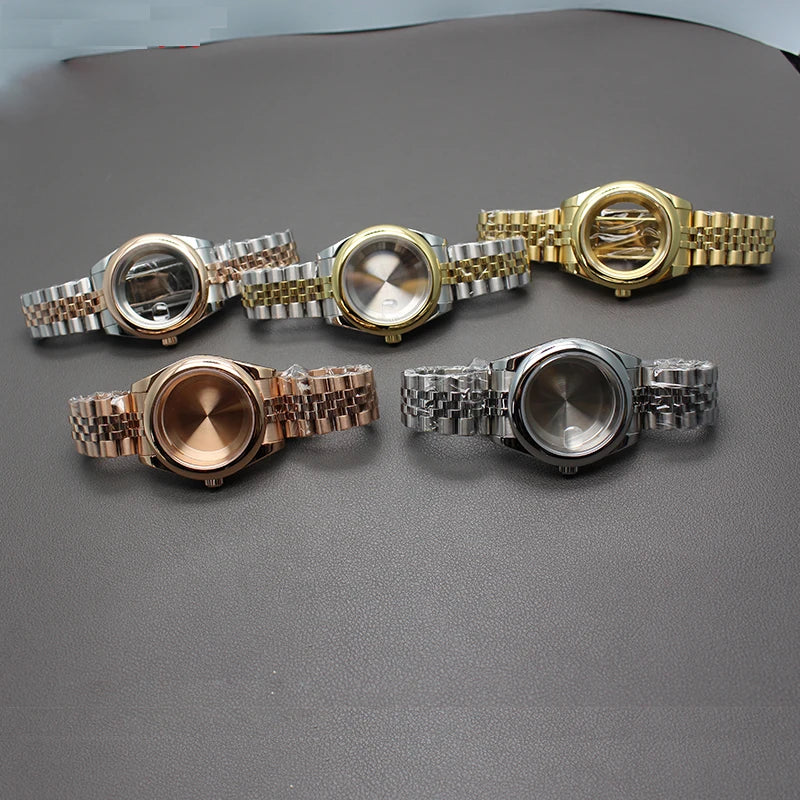 36/40mm Watch Case Sapphire Crystal For Nh35 NH36 Miyota 8215 28.5mm Dial Oyster