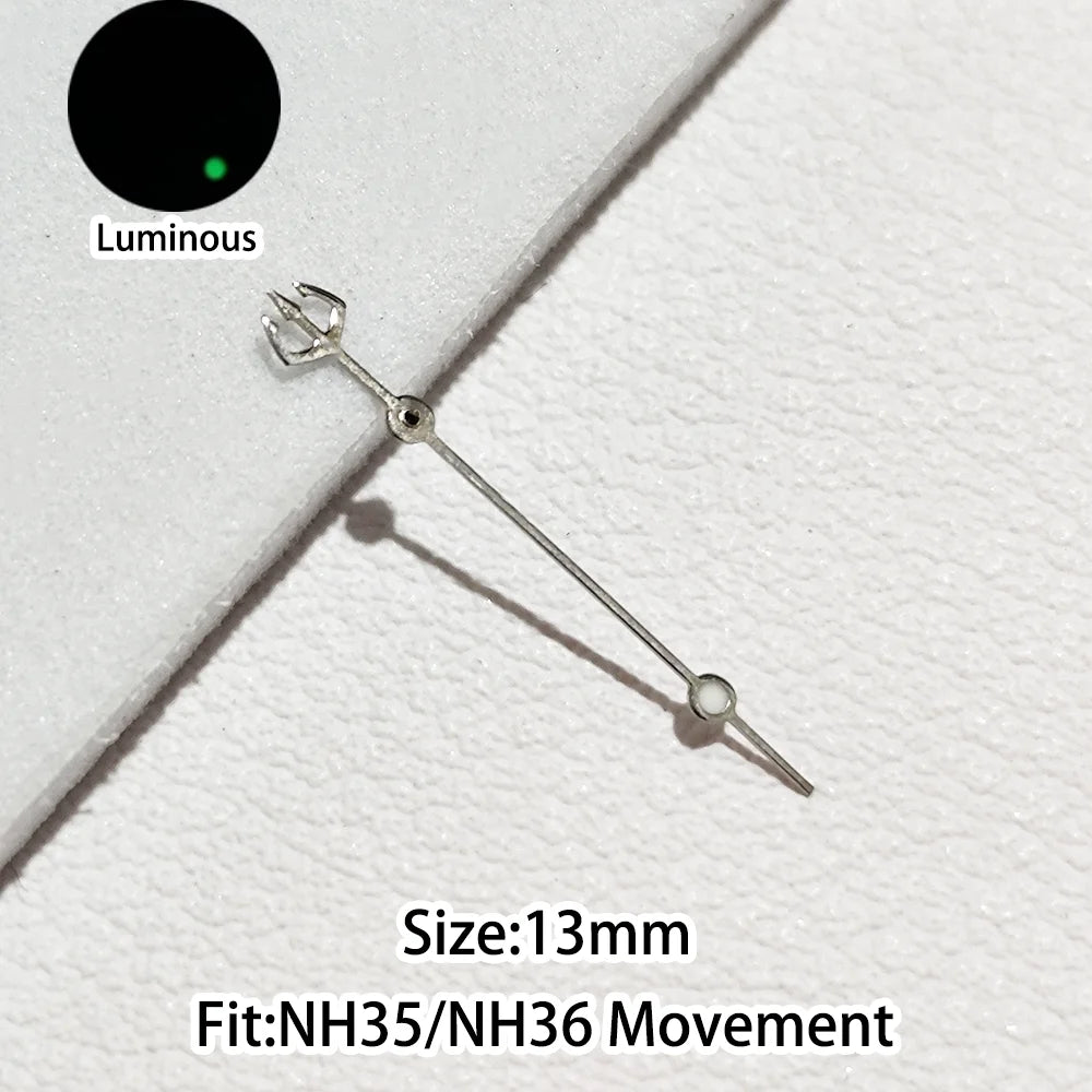 Green/Blue Green Luminous Watch Hands Fit NH35 NH36 Personalized Second Hand