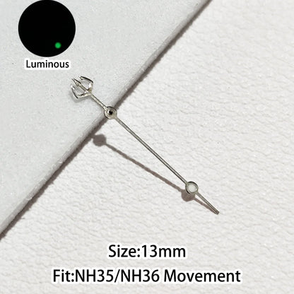 Green/Blue Green Luminous Watch Hands Fit NH35 NH36 Personalized Second Hand
