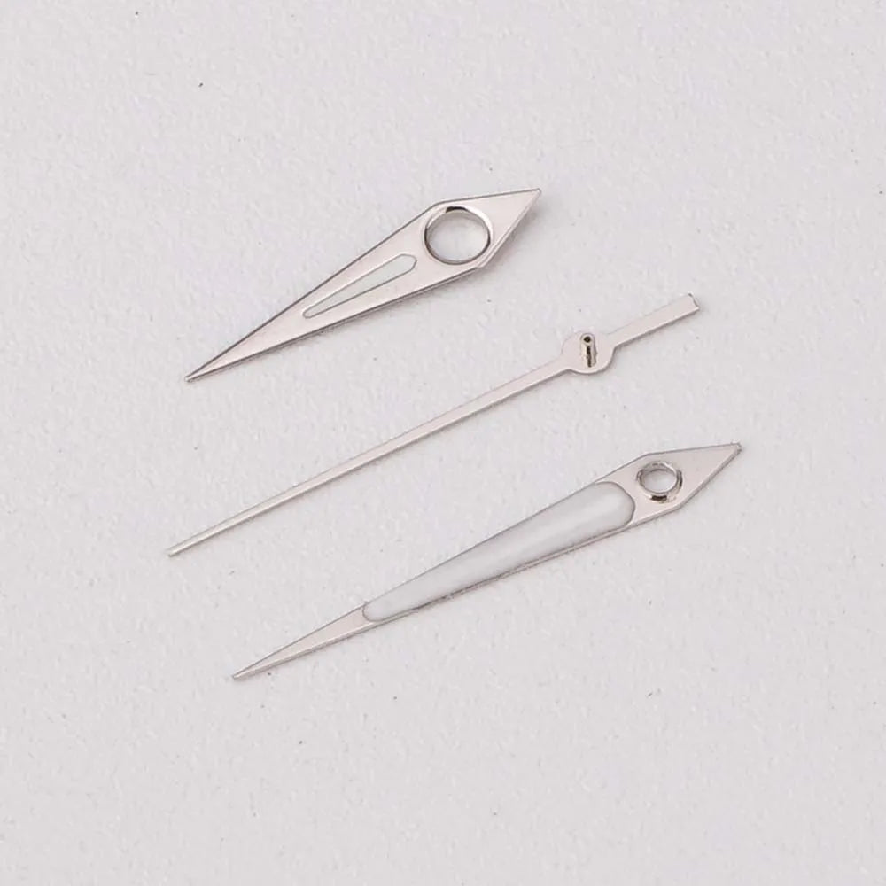 Simple Watch Hands With Green Luminous for NH35/NH36/4R/7S Movement