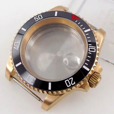 40mm CUSN8 solid Bronze sapphire glass Watch Case fit Japan NH35 NH36 ETA 2824