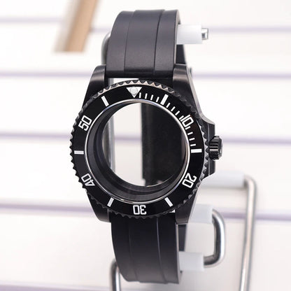 40mm Watch Case PVD Strap Sapphire For NH35 NH36 NH34 ETA 2824 8215 GMT SUB