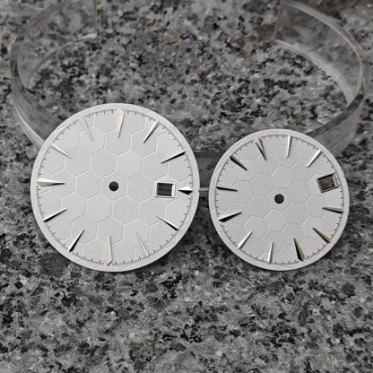 29/35mm Watch Dial Football Texture Surface Cocktail Case for NH35 Movement