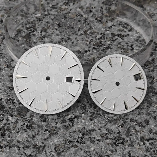 29/35mm Watch Dial Football Texture Surface Cocktail Case for NH35 Movement
