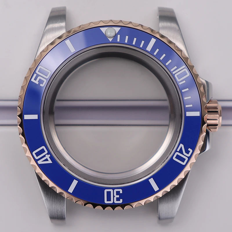 40mm Diver Watch Case For 4R NH35/36 NH38 NH70 Miyota8215 Eta2824 Sapphire Glass
