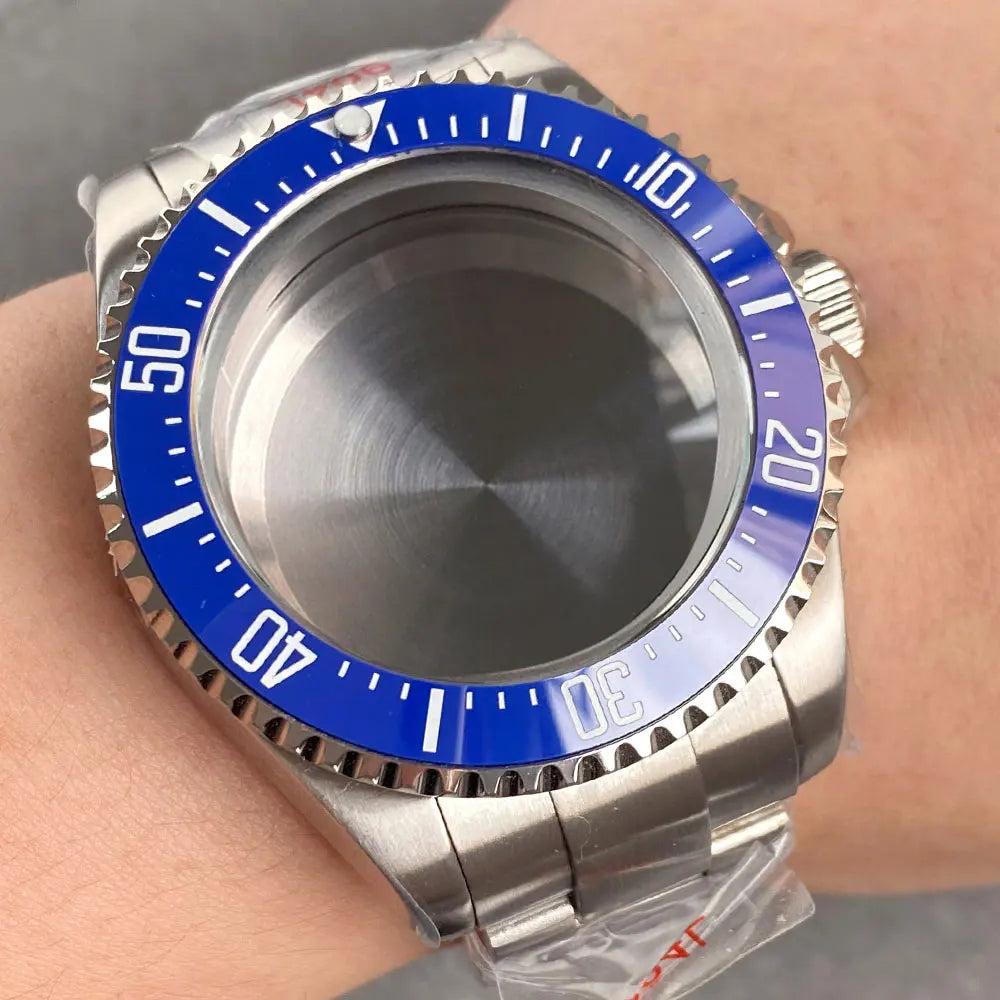 43mm Watch Case with Sapphire Fit DEEP Sea Homage for NH34/35/36 ETA 2824 2836