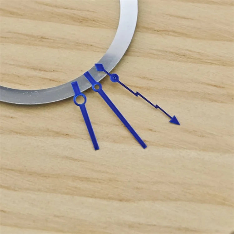 NH35 Watch Hands Blue / Sliver Lightning Log Hands for SK007 Watch NH35 NH36