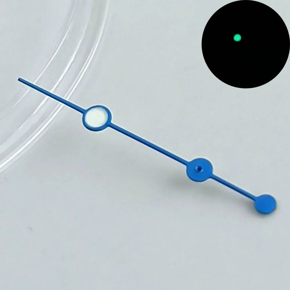 Watch pointer green luminous fit NH34 NH 35 NH36 movement watch hands refit watch Personalized second hand