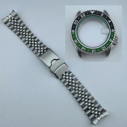 5 ATM 316L Steel Watch Case with Bezel for NH35 NH34 Movement Fit 28.5mm Dial