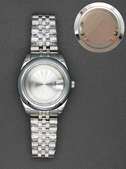 36/40mm Watch Case Sapphire Crystal For Nh35 NH36 Miyota 8215 28.5mm Dial Oyster