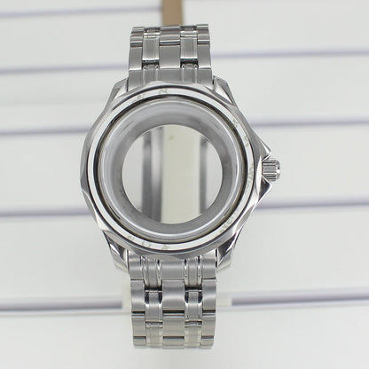 41mm Watch Case Strap Waterproof for Seamaster NH34 NH35 NH36 fit 30.5mm Dial