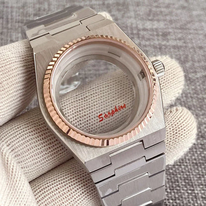 40mm Watch Case For Super-Player Modified Prx Case Bracelet Fit NH35 NH36