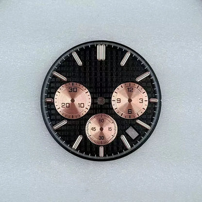 31.8mm Mechanical Timer Watch Dial And Hands Suitable For VK63 Quartz Movement