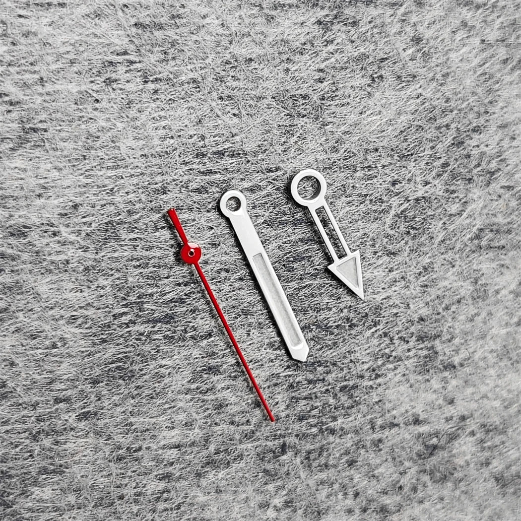 Green Luminous White Pointer Red Second Hand Watch Hands for NH35/NH36/4R/7S