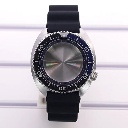 45mm Rubber Strap Sapphire Glass For NH35 NH36 NH34 NH38 4R36 fit 28.5mm Dial
