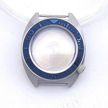 40mm Watch Case with Ceramic Bezel Shadow Ring Sapphire Crystal for NH35/NH36/4R