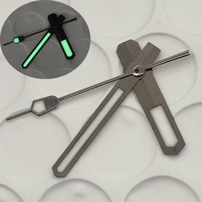 Green Luminous Watch Hands For 4R35 4R36 NH35 NH36 7S26 SKX007 SKX009 SRPD Watch