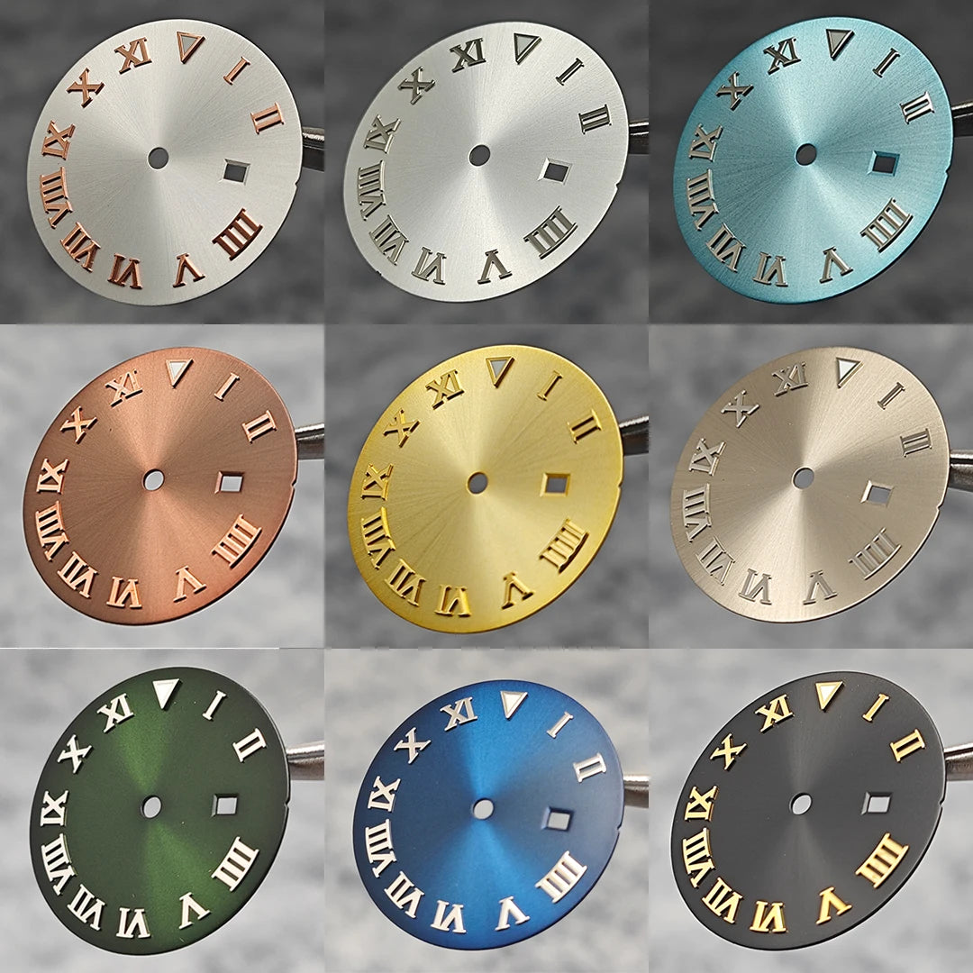 24.5MM Watch Dial Arabic Scale Surface BGW9 Luminous for NH05/NH06 for 31mm Case