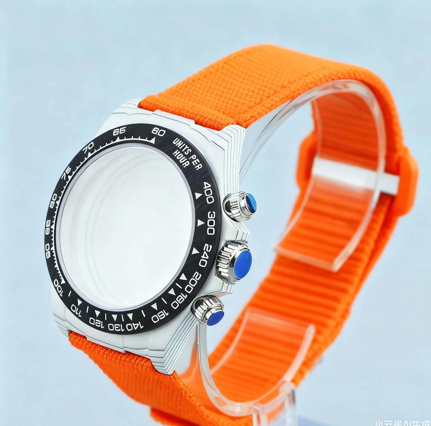 Fit 4130 For Daytona 38.0mm Carbon Fiber Case Mod Colorful Nylon Cowhide Strap