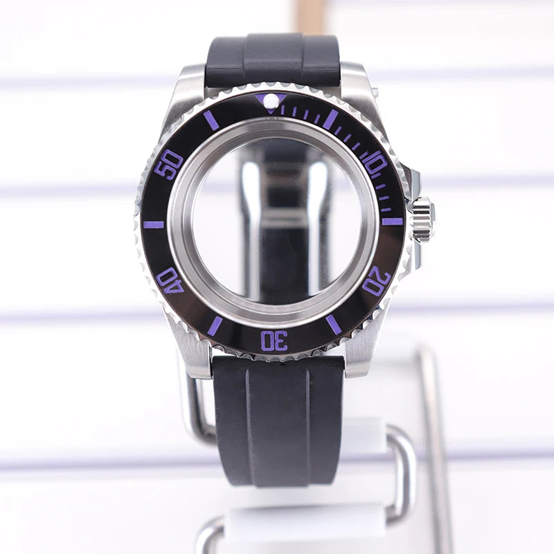 40mm Watch Case For 4R NH35 NH36 NH34/38 NH70 8215 Eta2824 PT5000 Sapphire Glass
