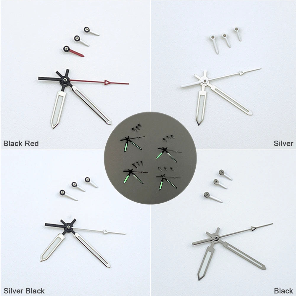 Green Luminous 6Pins Quartz Watch Hands Pointers for VK63 Movement Watch