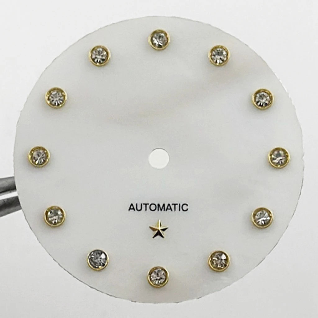 31MM Ladies Round Polished Fluted Bezel Sapphire Crystal Watch Case for NH05/06