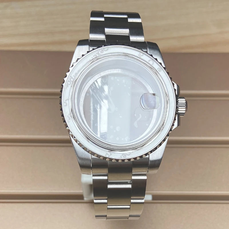 40mm Watch Case 20mm Strap Sapphire For NH35 NH36 NH34/38 8215 2824 PT5000