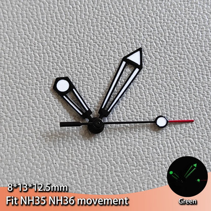 Luminous Green Watches Hands for NH35 NH36 Series ETA 2836 2824 Miyota 8205 8215