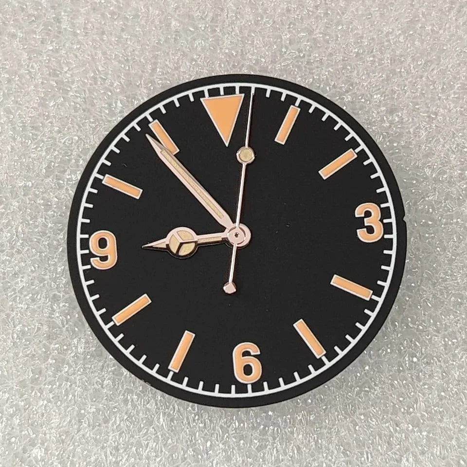 28.5mm Retro Submarine Dial And Hand With 369 Digits Suitable For NH34 NH35 NH36