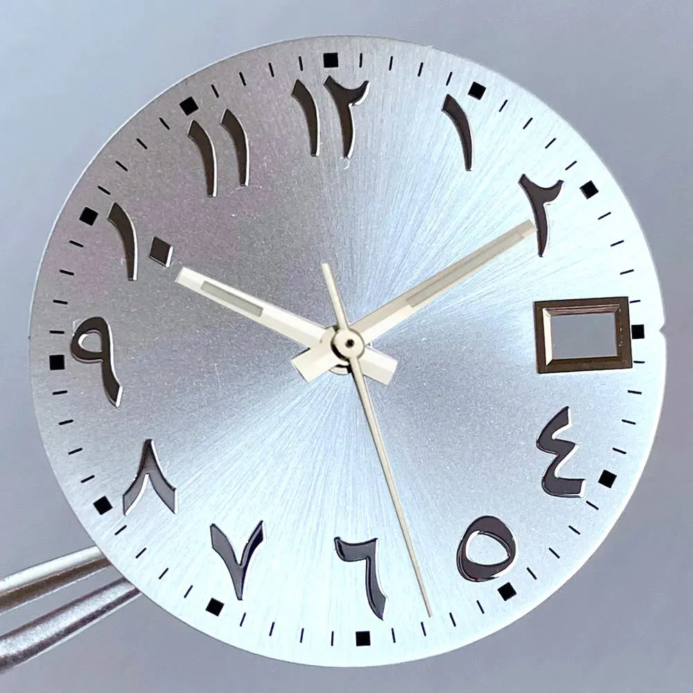 Black Blue Green Sunburst Arabic Numerals Watch Dial 28.5mm for SKX NH35 NH36 Automatic Dive Watch