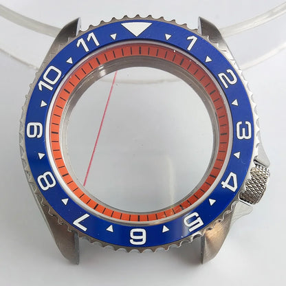 Plane Sapphire Glass Ceramic Bezel Stainless Steel Watch Case Fit NH 35 NH36 Movement High End Waterproof Watch Case