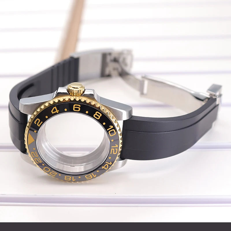 40mm Watch Case Set For GMT SUB Yacht NH34 NH35 NH36 NH39 8215 Eta2824 PT5000