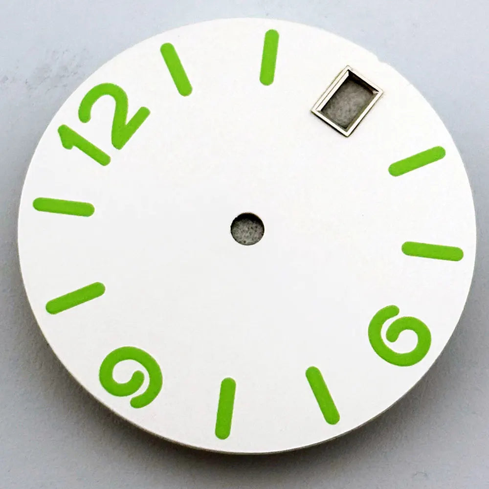 Multicolor Font 28.5mm Watch Dial C3 Green Luminous for NH35 NH36 Movement