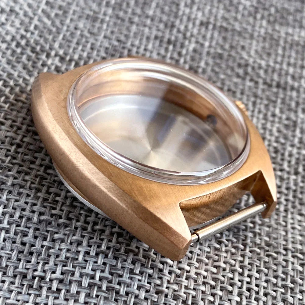 36mm Sapphire Glass Bronze Retro Watch Cases for NH35 NH36 NH38 ETA2824 PT5000