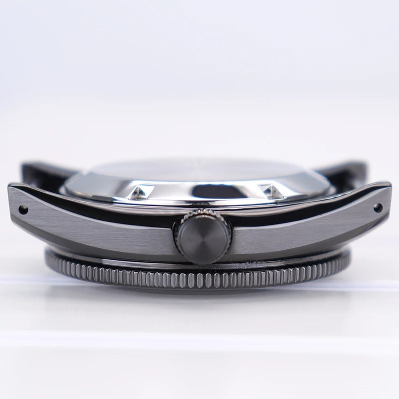 40mm Diver Watch Case Sapphire Glass with Bezel For NH35 NH36 NH34 NH38 4R36