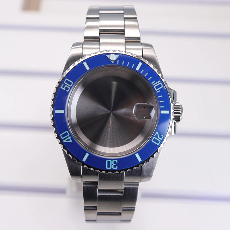 40mm Diver Case C3 Bezel Sapphire Glass For NH35 NH36 NH34 NH38 8215 Eta2824 SUB