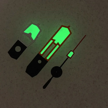 Orange Red White Matching Hands with Green Luminous Watch Hands for NH35/36/4R7S