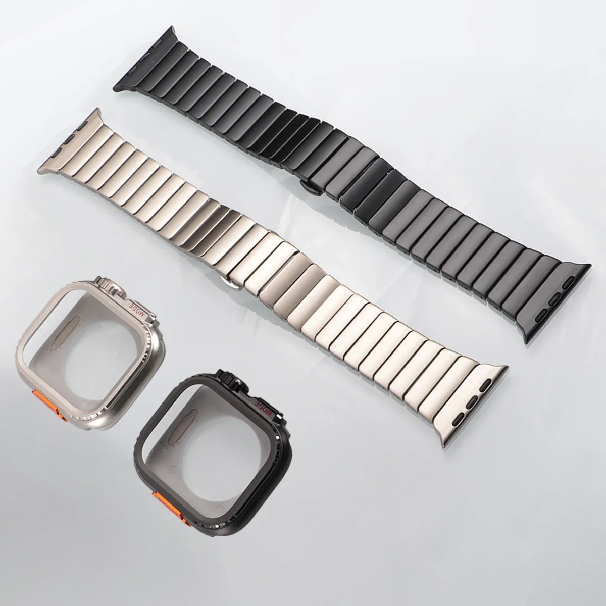 Steel Case+Strap for Apple Watch Metal Band Protective Shell  Series 10 9 8