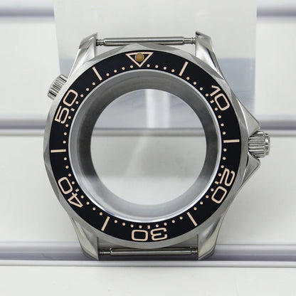 41mm Watch Case Strap Waterproof for Seamaster NH34 NH35 NH36 fit 30.5mm Dial