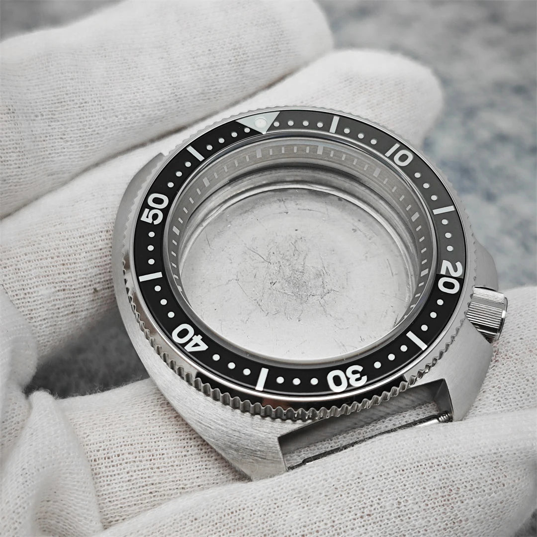 41mm Stainless Steel Watch Case Sapphire Glass Black Inner Shadow for NH35/ NH36